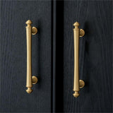 Soild Gold Brass Drawer Pulls Cupboard Cabinet Knobs