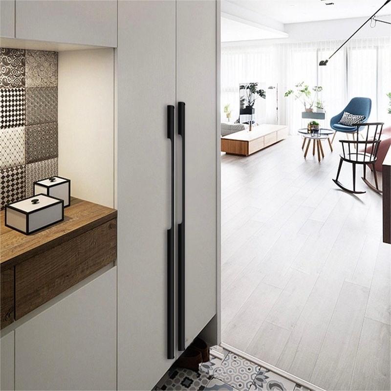 Solid Aluminum Alloy Modern Slimline Gold Cabinet and Drawer Handles