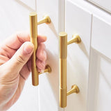 Gold Luxury Stripe High-end Kitchen Drawer Pulls