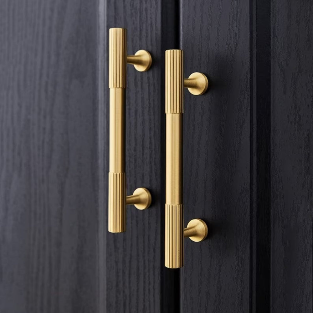Gold Luxury Stripe High-end Kitchen Drawer Pulls