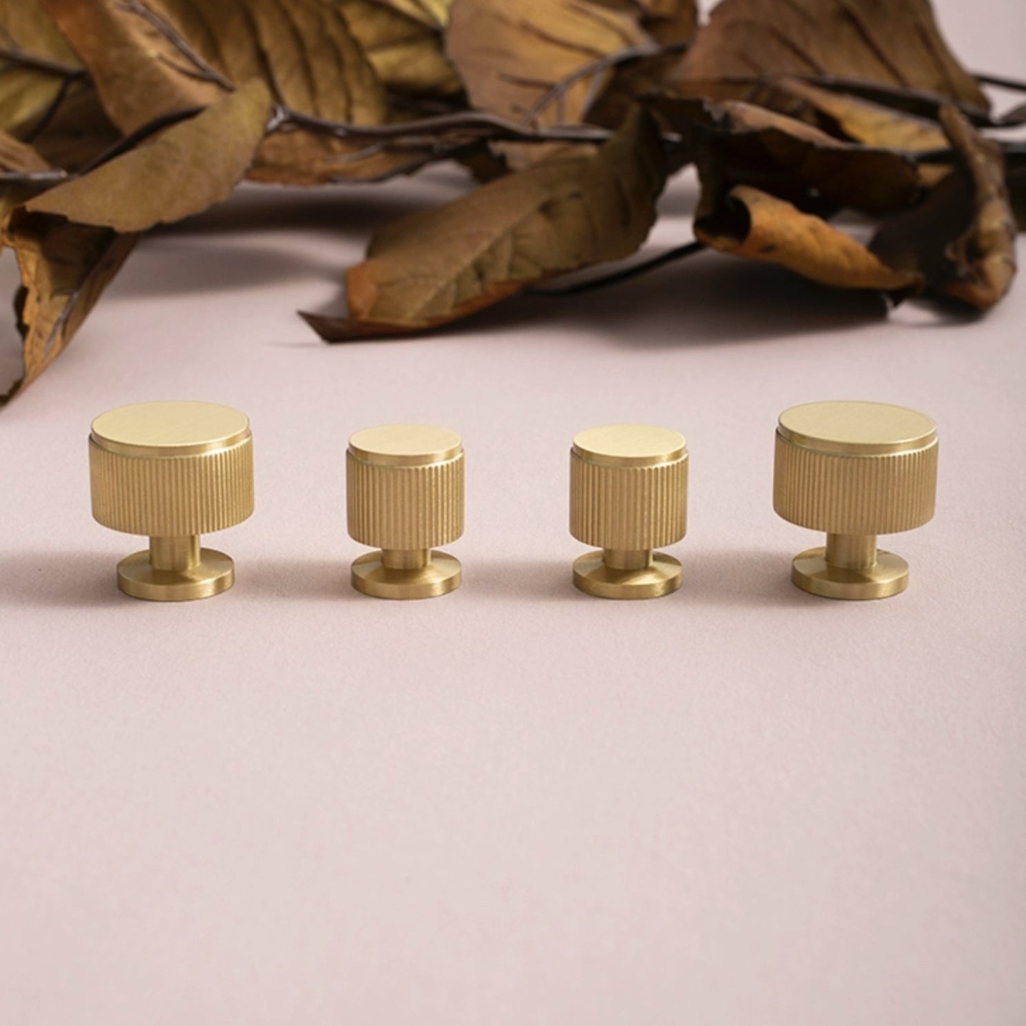 Modern Solid Brass Striped Bar Cabinet and Drawer Pulls