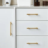 Gold Luxury Stripe High-end Kitchen Drawer Pulls