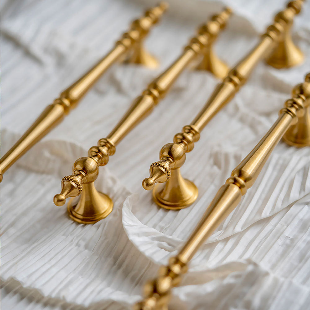 Classic Vintage Solid Brass Kitchen Cabinet Pulls