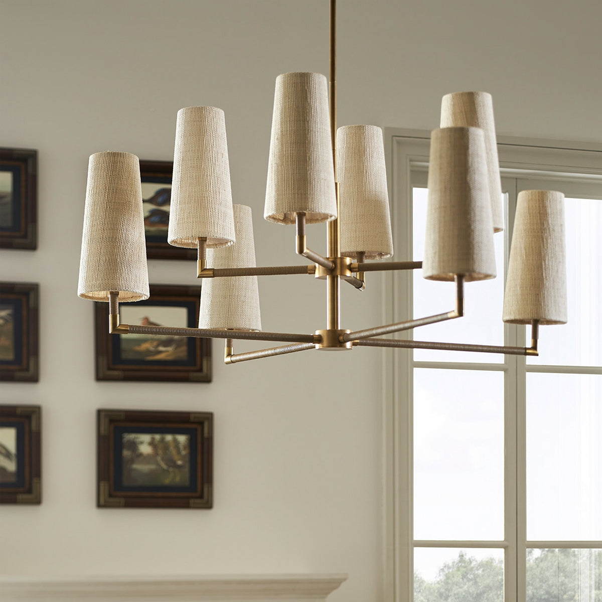 Irving Chandelier — American Heritage Ceiling Light with Warm Distinguished Glow