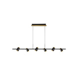 elegant black chandelier centerpiece