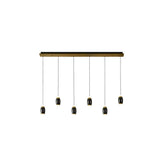 jacarra black linear light fixture