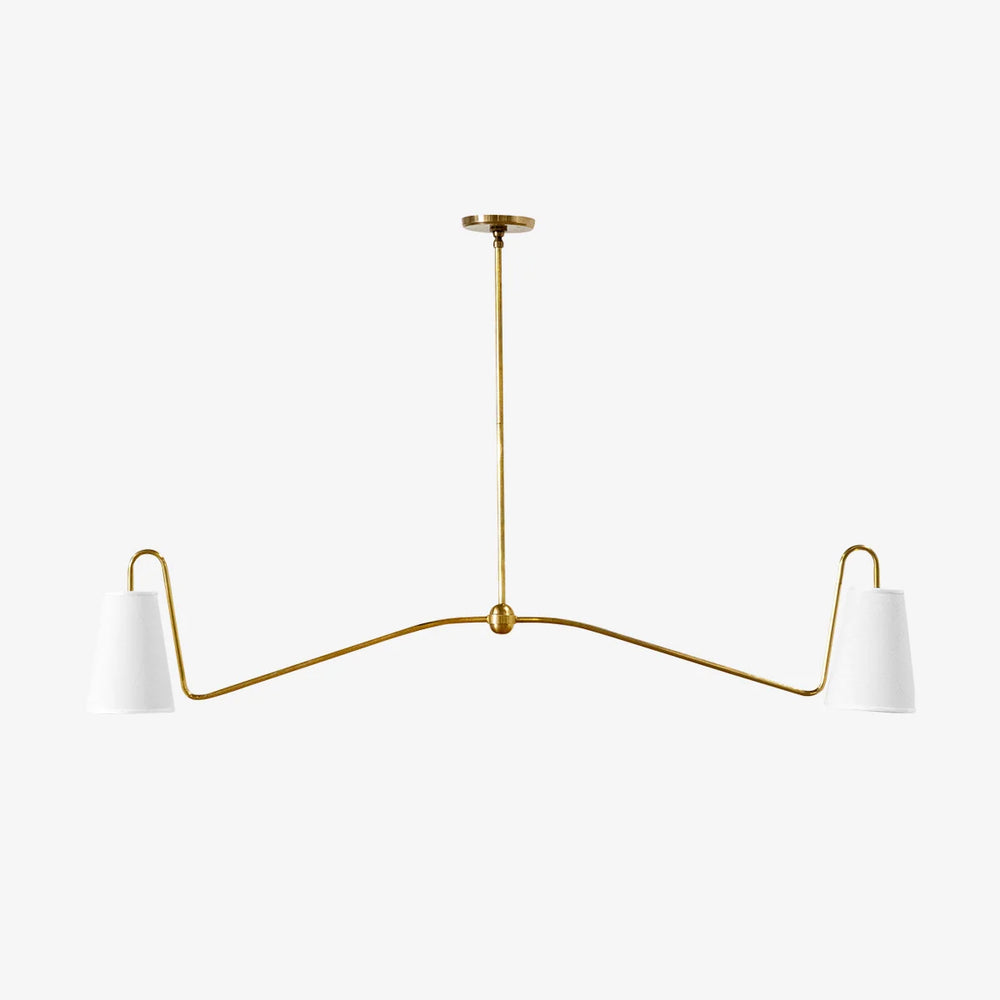 Jonas Linear Chandelier — Long Table Ceiling Light with Warm Distributed Glow