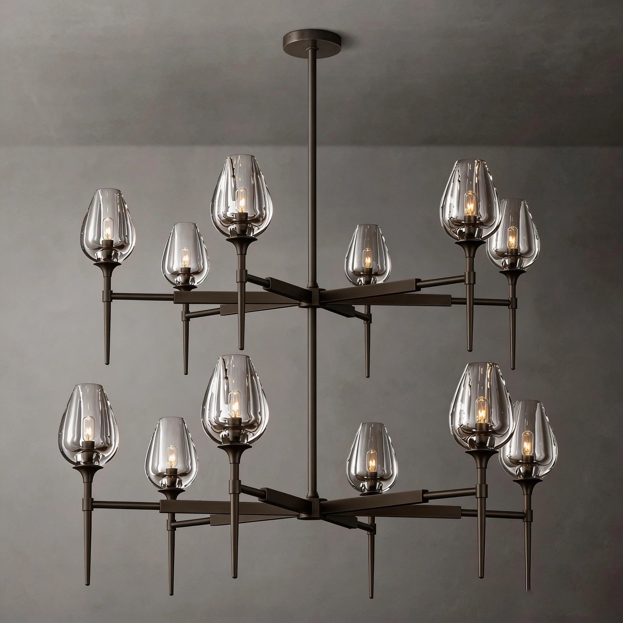 Crystal Round Chandelier - View 2