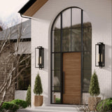 Judy Forged Iron Clear Glass Indoor Outdoor Lantern Sconce