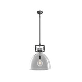 black glass lamps