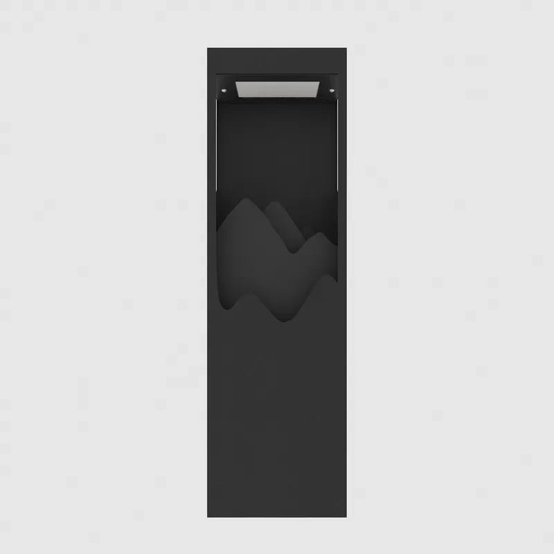 layered cuboid led outdoor sconce