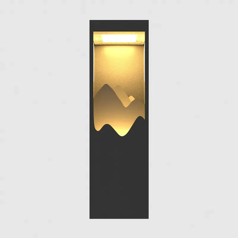 layered outdoor sconce light