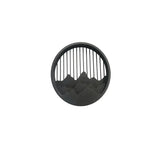 led layered mountain pattern sconce