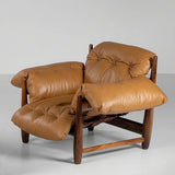 Leather Arm Chair without Ottoman – Mid Century Chair for Stylish Living Room Seating - View 5