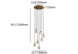 led foyer chandelier