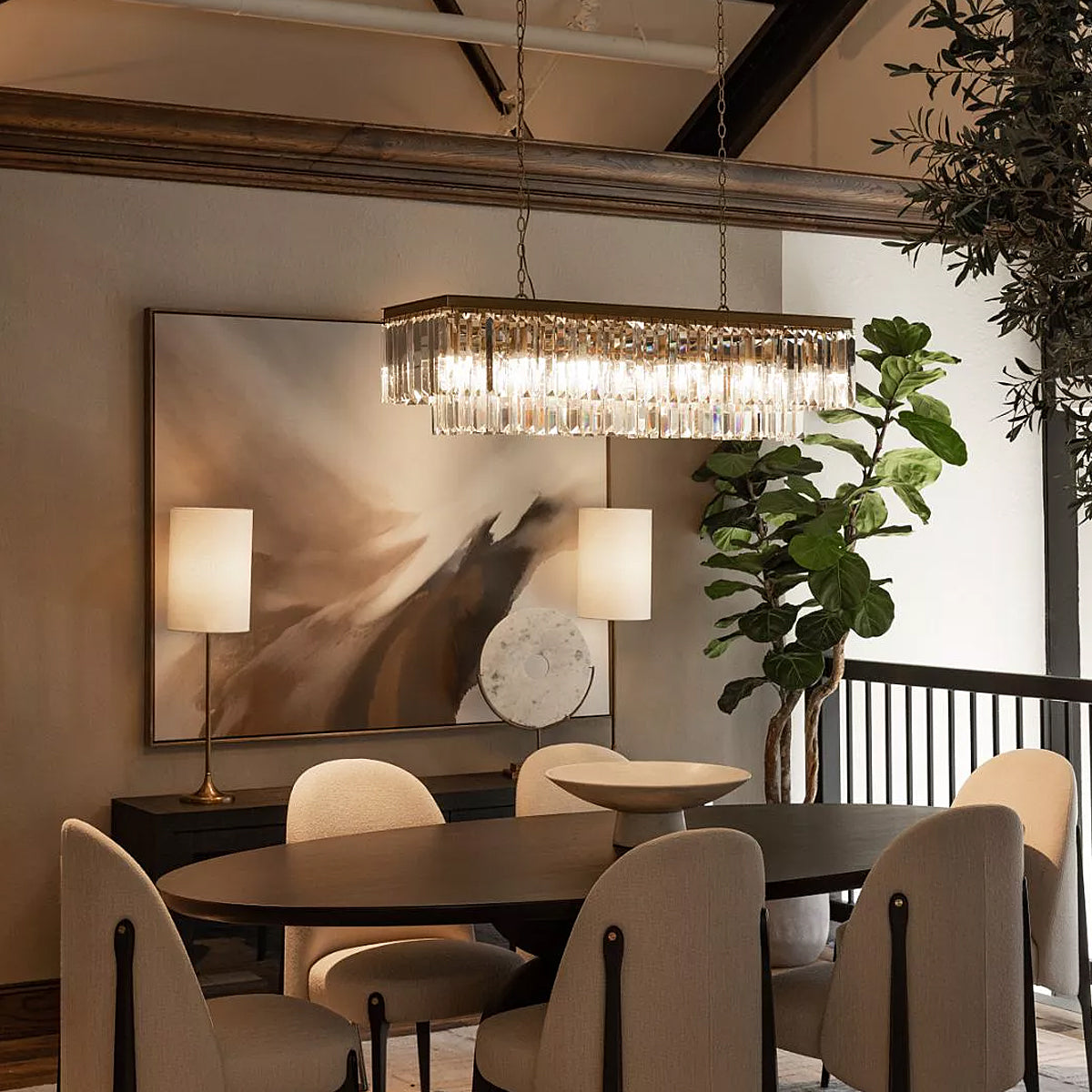 Leyland Tiered Rectangular Chandelier