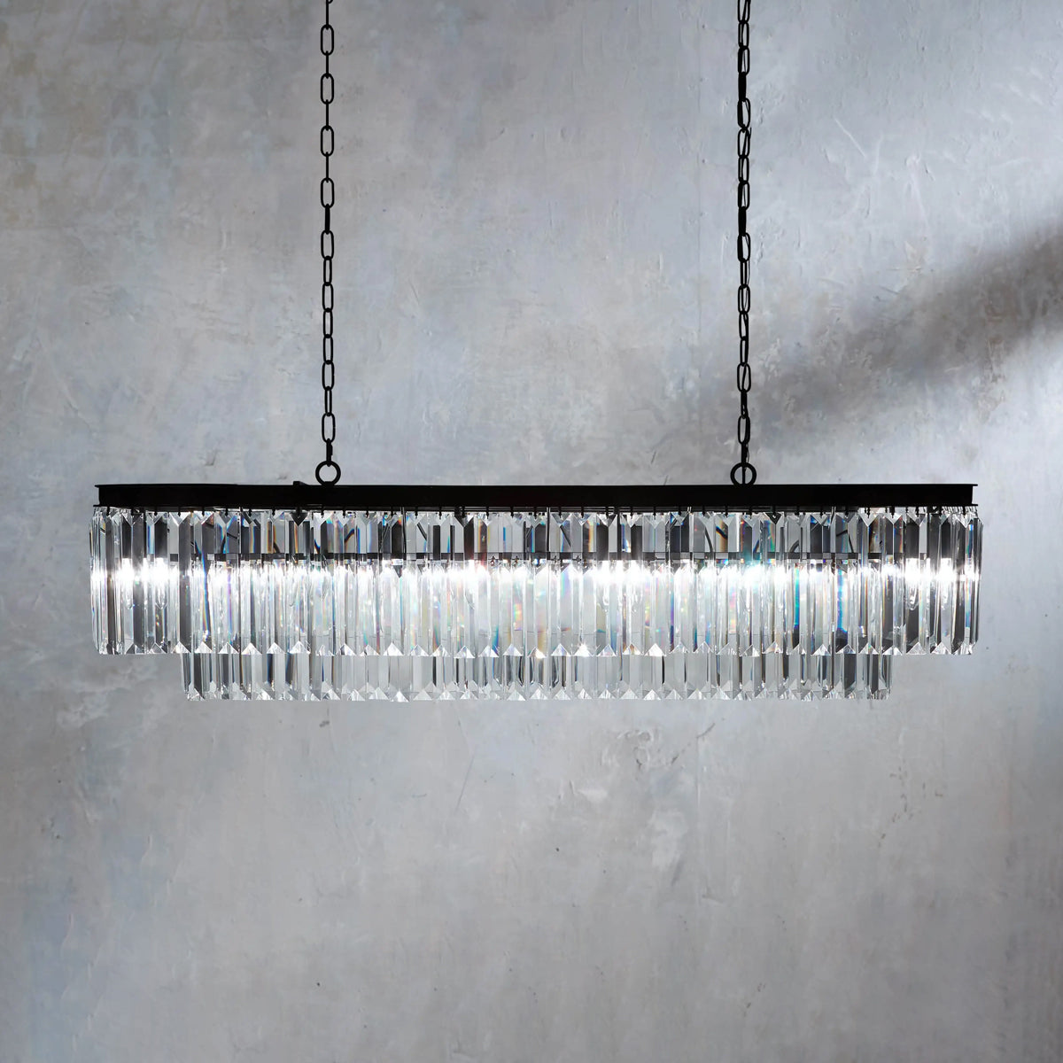 Leyland Tiered Rectangular Chandelier