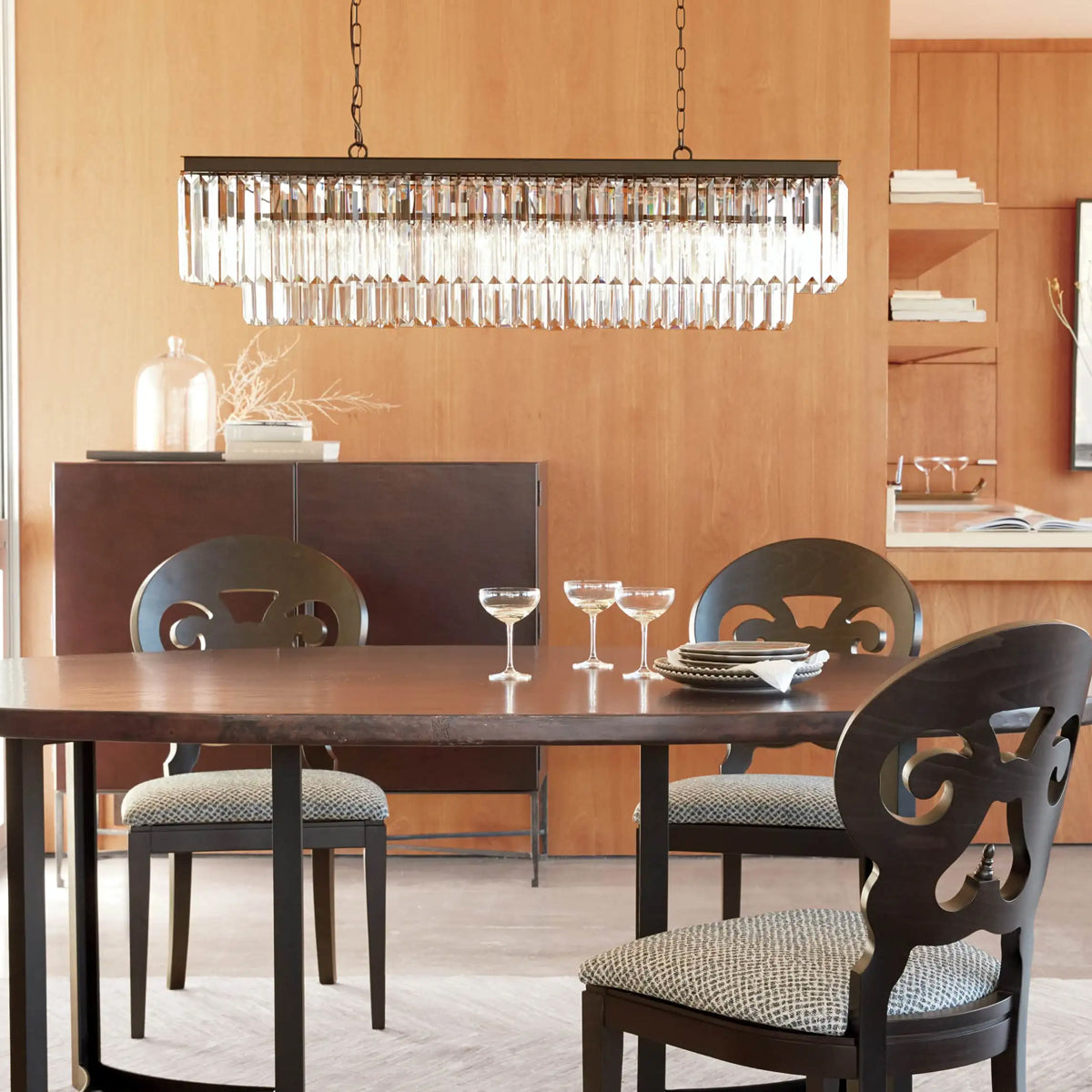 Leyland Tiered Rectangular Chandelier