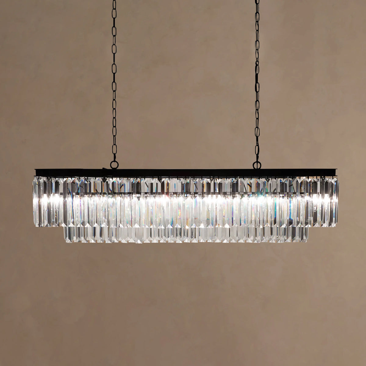 Leyland Tiered Rectangular Chandelier