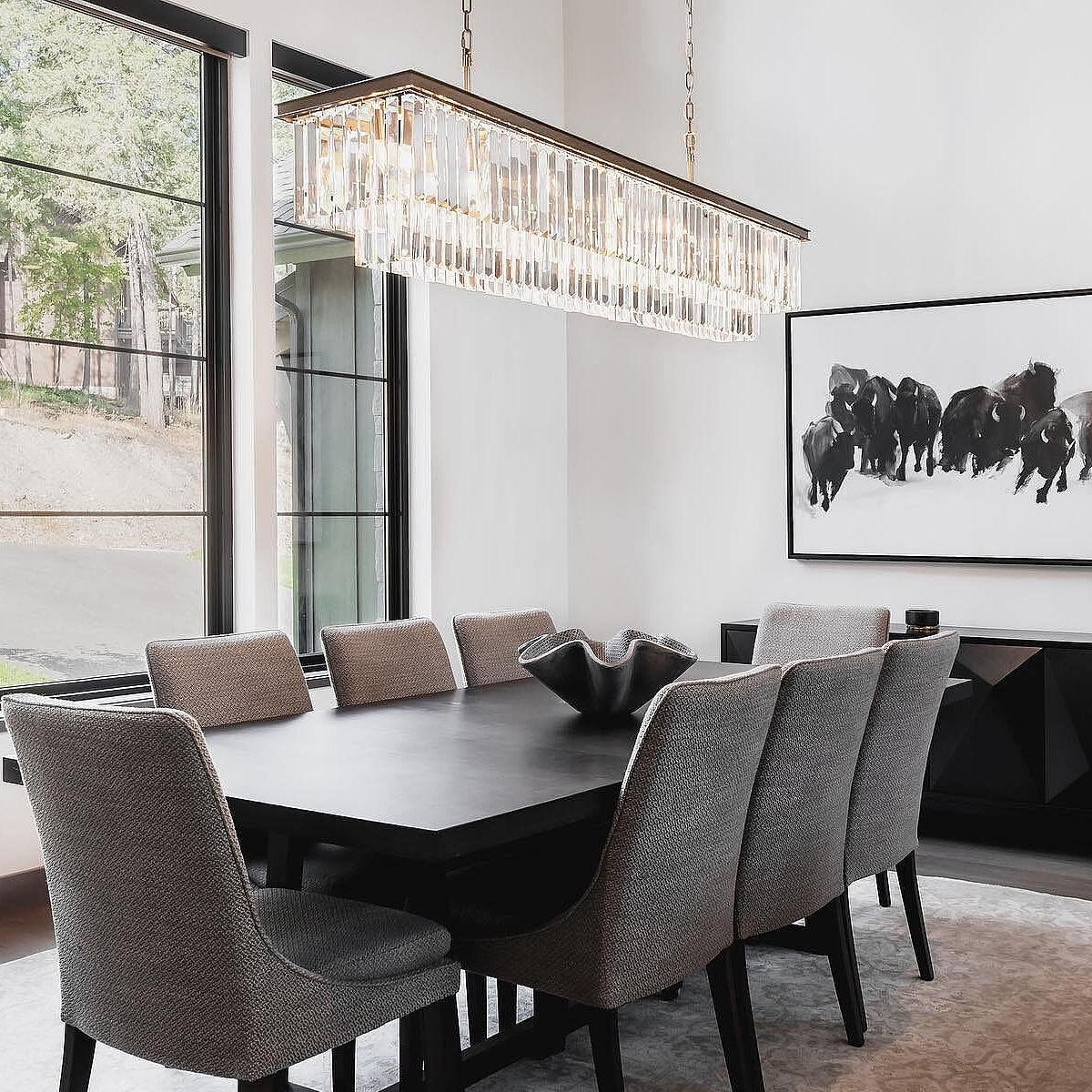 Leyland Tiered Rectangular Chandelier