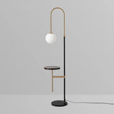 black arc floor lamp