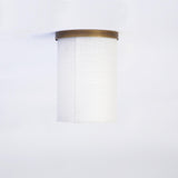 Linen Drum Flush Mount Ceiling Light