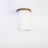 Linen Drum Flush Mount Ceiling Light