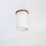Linen Drum Flush Mount Ceiling Light
