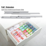 Silver Soft Close Undermount Slides Drawer Slides