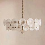Lorenzo Chandelier, Milky Glass