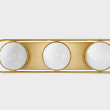 Lyra Aged Brass Globe Vanity Sconce - Warm Ambient Bathroom Light