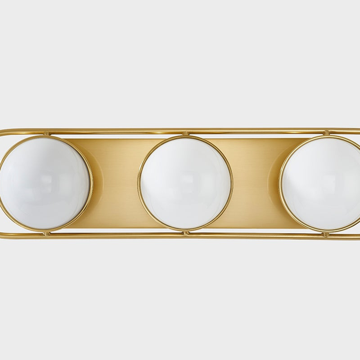 Lyra Aged Brass Globe Vanity Sconce - Warm Ambient Bathroom Light