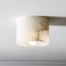 Loris Flush Mount — Geometric Ceiling Light with Warm Diffused Glow – view 6