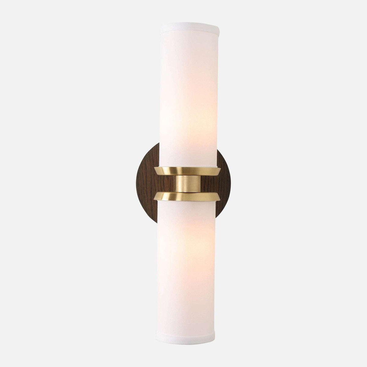 Marlowe Linen Double Wall Sconce — Dual-Arm Wall Light with Warm Soft Glow