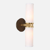 Marlowe Linen Double Wall Sconce — Dual-Arm Wall Light with Warm Soft Glow