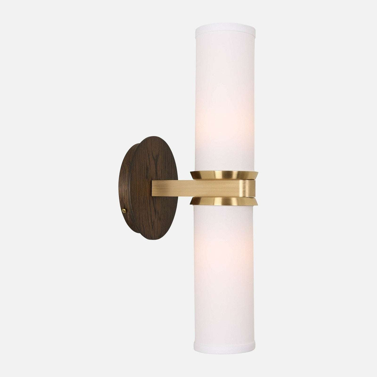 Marlowe Linen Double Wall Sconce — Dual-Arm Wall Light with Warm Soft Glow