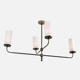 Marlowe Linen Shade Linear Chandelier