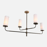 Marlowe Linen Shade Linear Chandelier