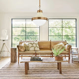 Maxton Pendant — Geometric Metal Hanging Light with Warm Directional Glow