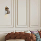 Aged Brass Wall Sconce - Mid Century Modern Light Fixture
