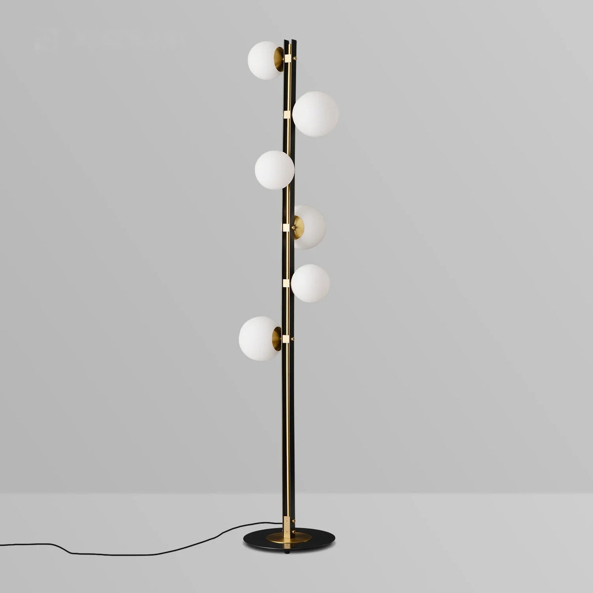 white lamp shades floor light