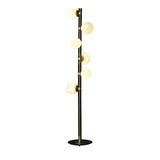 modern spiral globe floor lamp