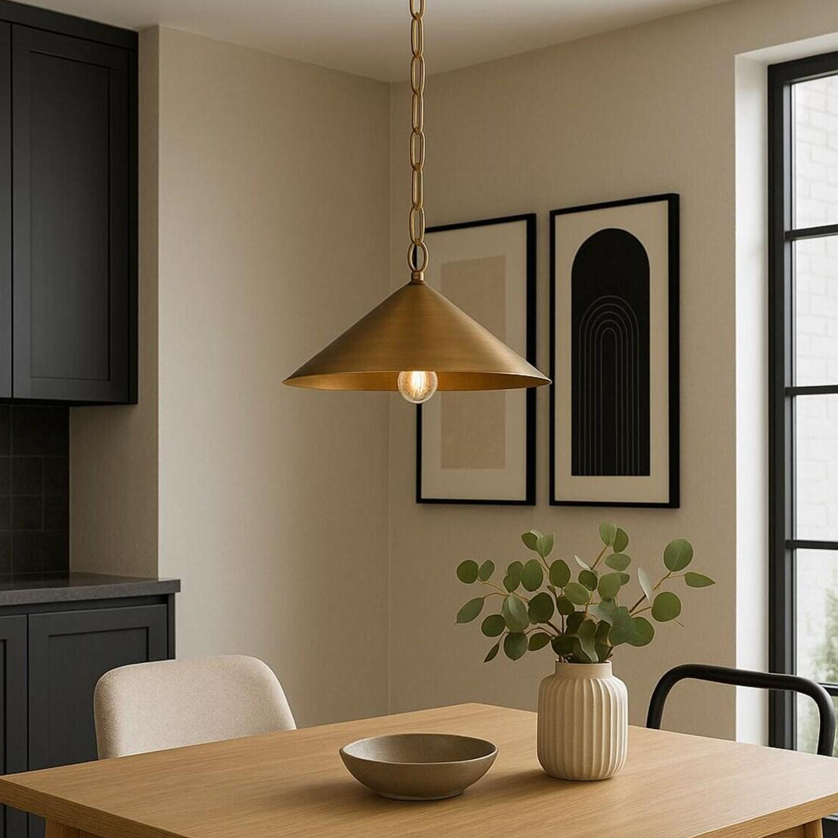 Midvale Pendant  — Tapered Hanging Light for Kitchen & Dining