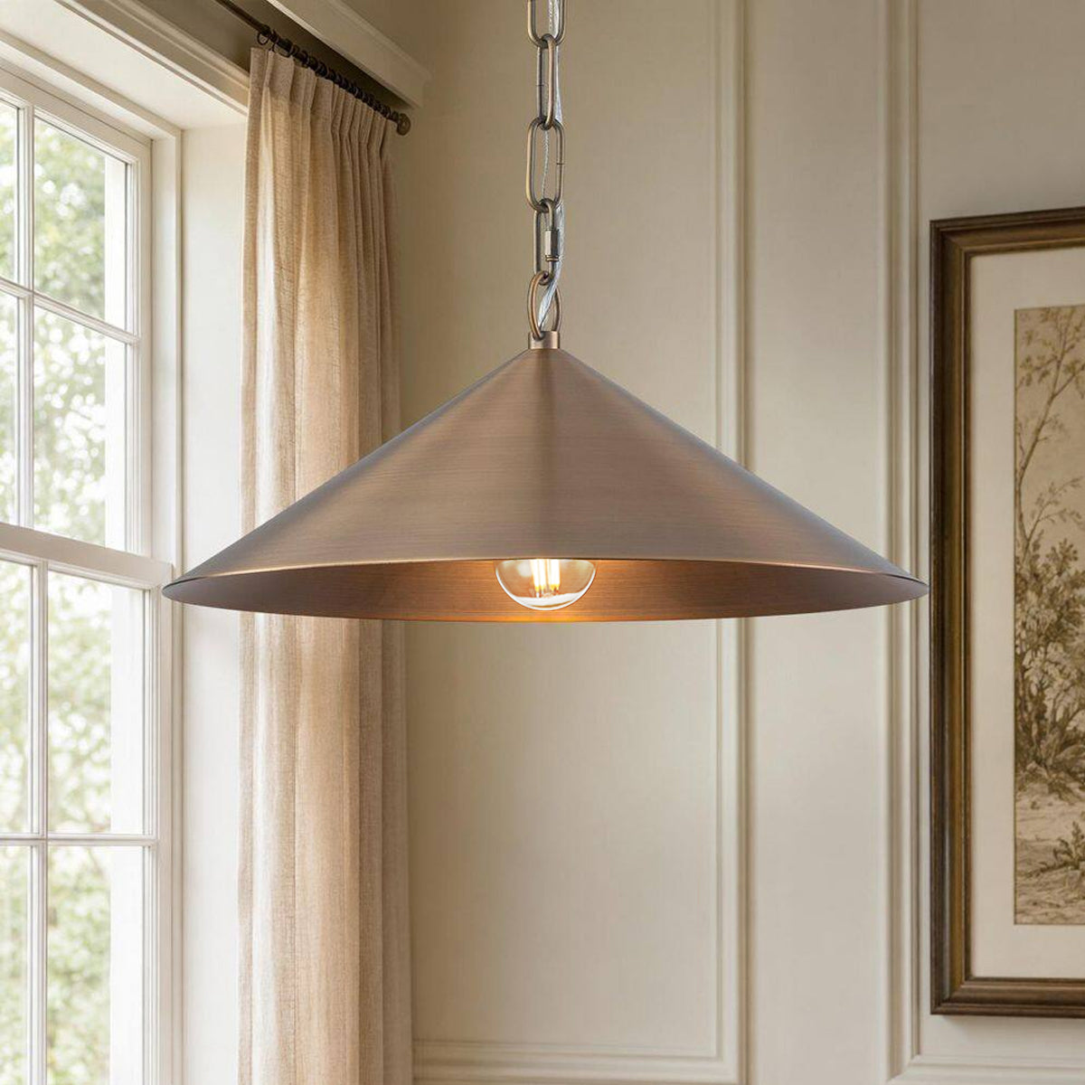 Midvale Pendant  — Tapered Hanging Light for Kitchen & Dining