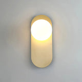 Milan Brass Wall Sconce | Light & Modern Opal Glass Wall Lamp - View 2