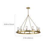 round led chandelier