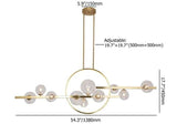 transparent glass ball ceiling lamp