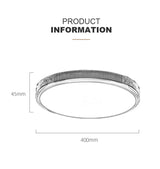 black led semi flush mount light