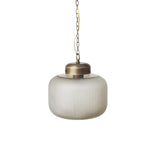 Modern Brass Glass Chandelier – Chain Pendant for Kitchen Island