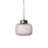 Modern Brass Glass Chandelier – Chain Pendant for Kitchen Island - View 2